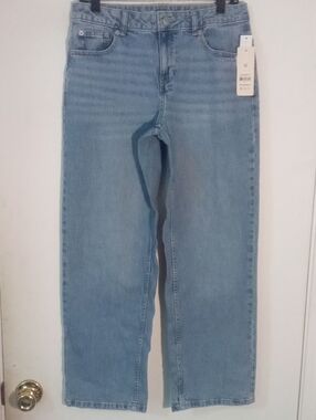 Weekend Academy Light Blue Straight-Leg Jeans Size 16 NWT Run Small